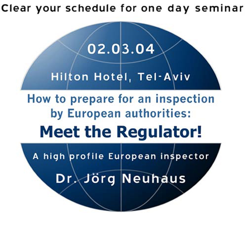 Meet the Regulator - 02.03.04 - European Inspector Dr. Jorg Neuhaus